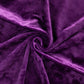 Purple Crushed Velvet Backdrop Curtain – 5ft x 14ft Event Drape with Rod Pocket, Privacy Panel for P