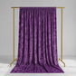 Purple Crushed Velvet Backdrop Curtain – 5ft x 14ft Event Drape with Rod Pocket, Privacy Panel for P
