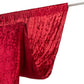 Red Crushed Velvet Backdrop Curtain – 5ft x 14ft Event Drape with Rod Pocket, Privacy Panel for Photo Booths & Events