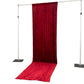 Red Crushed Velvet Backdrop Curtain – 5ft x 14ft Event Drape with Rod Pocket, Privacy Panel for Photo Booths & Events