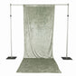 Sage Green Crushed Velvet Backdrop Curtain – 5ft x 14ft Event Drape with Rod Pocket, Privacy Panel f