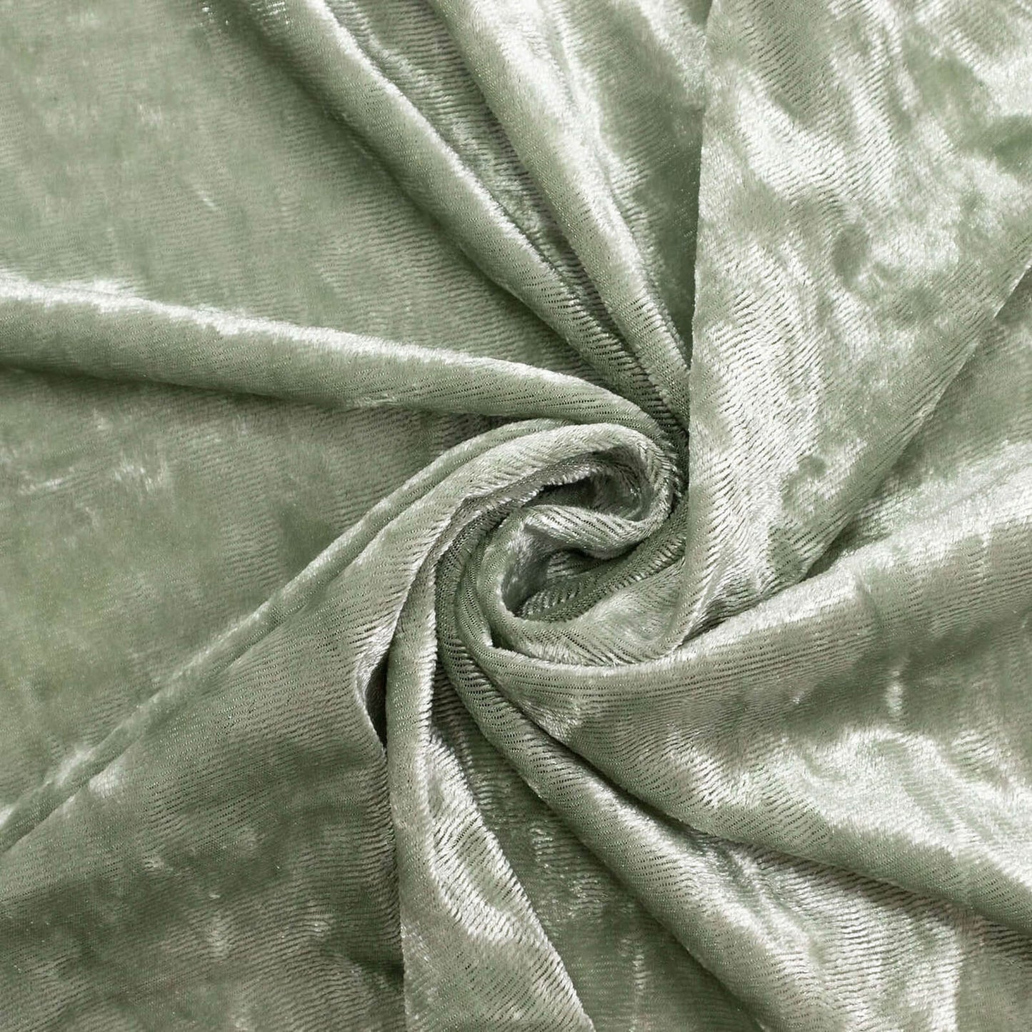 Sage Green Crushed Velvet Backdrop Curtain – 5ft x 14ft Event Drape with Rod Pocket, Privacy Panel f