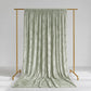 Sage Green Crushed Velvet Backdrop Curtain – 5ft x 14ft Event Drape with Rod Pocket, Privacy Panel f
