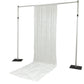 White Crushed Velvet Backdrop Curtain – 5ft x 14ft Event Drape with Rod Pocket, Privacy Panel for Photo Booths & Events