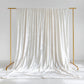 White Crushed Velvet Backdrop Curtain – 5ft x 14ft Event Drape with Rod Pocket, Privacy Panel for Photo Booths & Events