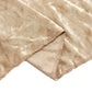 Beige Crushed Velvet Backdrop Curtain – 8ft x 8ft Event Drape with Rod Pocket, Privacy Panel for Photo Booths & Events