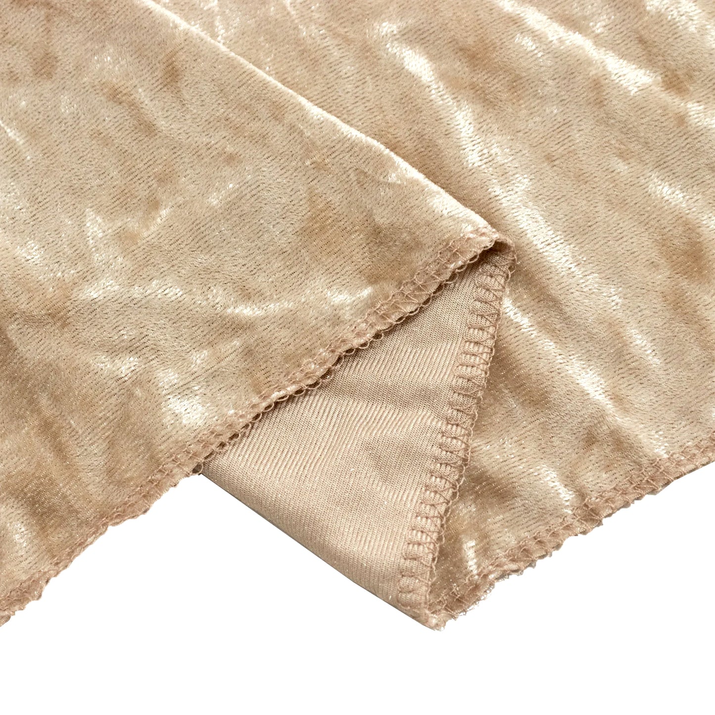 Beige Crushed Velvet Backdrop Curtain – 8ft x 8ft Event Drape with Rod Pocket, Privacy Panel for Photo Booths & Events