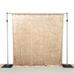 Beige Crushed Velvet Backdrop Curtain – 8ft x 8ft Event Drape with Rod Pocket, Privacy Panel for Photo Booths & Events