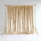 Beige Crushed Velvet Backdrop Curtain – 8ft x 8ft Event Drape with Rod Pocket, Privacy Panel for Photo Booths & Events