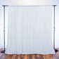 White Crushed Velvet Backdrop Curtain – 8ft x 8ft Event Drape with Rod Pocket, Privacy Panel for Photo Booths & Events