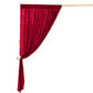 Burgundy Crushed Velvet Backdrop Curtain – 8ft x 8ft Event Drape with Rod Pocket, Privacy Panel for Photo Booths & Events