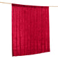 Burgundy Crushed Velvet Backdrop Curtain – 8ft x 8ft Event Drape with Rod Pocket, Privacy Panel for Photo Booths & Events