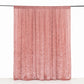Dusty Rose Crushed Velvet Backdrop Curtain – 8ft x 8ft Event Drape with Rod Pocket, Privacy Panel fo