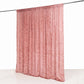 Dusty Rose Crushed Velvet Backdrop Curtain – 8ft x 8ft Event Drape with Rod Pocket, Privacy Panel fo