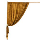 Gold Crushed Velvet Backdrop Curtain – 8ft x 8ft Event Drape with Rod Pocket, Privacy Panel for Photo Booths & Events
