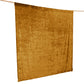 Gold Crushed Velvet Backdrop Curtain – 8ft x 8ft Event Drape with Rod Pocket, Privacy Panel for Photo Booths & Events