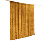 Gold Crushed Velvet Backdrop Curtain – 8ft x 8ft Event Drape with Rod Pocket, Privacy Panel for Photo Booths & Events
