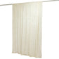 Ivory Crushed Velvet Backdrop Curtain – 8ft x 8ft Event Drape with Rod Pocket, Privacy Panel for Photo Booths & Events