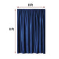 Navy Blue Crushed Velvet Backdrop Curtain – 8ft x 8ft Event Drape with Rod Pocket, Privacy Panel for Photo Booths & Events