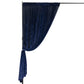 Navy Blue Crushed Velvet Backdrop Curtain – 8ft x 8ft Event Drape with Rod Pocket, Privacy Panel for Photo Booths & Events