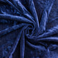 Navy Blue Crushed Velvet Backdrop Curtain – 8ft x 8ft Event Drape with Rod Pocket, Privacy Panel for Photo Booths & Events