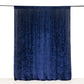 Navy Blue Crushed Velvet Backdrop Curtain – 8ft x 8ft Event Drape with Rod Pocket, Privacy Panel for Photo Booths & Events