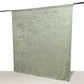 Sage Green Crushed Velvet Backdrop Curtain – 8ft x 8ft Event Drape with Rod Pocket, Privacy Panel for Photo Booths & Events
