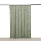 Sage Green Crushed Velvet Backdrop Curtain – 8ft x 8ft Event Drape with Rod Pocket, Privacy Panel for Photo Booths & Events