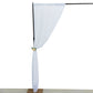 White Crushed Velvet Backdrop Curtain – 8ft x 8ft Event Drape with Rod Pocket, Privacy Panel for Photo Booths & Events