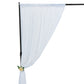 White Crushed Velvet Backdrop Curtain – 8ft x 8ft Event Drape with Rod Pocket, Privacy Panel for Photo Booths & Events