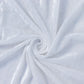 White Crushed Velvet Backdrop Curtain – 8ft x 8ft Event Drape with Rod Pocket, Privacy Panel for Photo Booths & Events