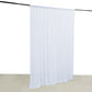 White Crushed Velvet Backdrop Curtain – 8ft x 8ft Event Drape with Rod Pocket, Privacy Panel for Photo Booths & Events
