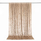 10ft x 10ft Premium Crushed Velvet Backdrop Curtain Beige – Photo Booth Backdrop & Event Drape Panel