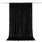 10ft x 10ft Premium Crushed Velvet Backdrop Curtain Black – Photo Booth Backdrop & Event Drape Panel
