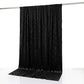 10ft x 10ft Premium Crushed Velvet Backdrop Curtain Black – Photo Booth Backdrop & Event Drape Panel