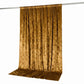 10ft x 10ft Premium Crushed Velvet Backdrop Curtain Gold – Photo Booth Backdrop & Event Drape Panel 