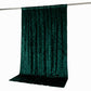 10ft x 10ft Premium Crushed Velvet Backdrop Curtain Hunter Emerald Green – Photo Booth Backdrop & Ev
