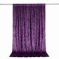 10ft x 10ft Premium Crushed Velvet Backdrop Curtain Purple – Photo Booth Backdrop & Event Drape Pane