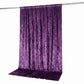 10ft x 10ft Premium Crushed Velvet Backdrop Curtain Purple – Photo Booth Backdrop & Event Drape Pane