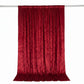 10ft x 10ft Premium Crushed Velvet Backdrop Curtain Red – Photo Booth Backdrop & Event Drape Panel w