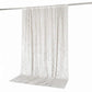10ft x 10ft Premium Crushed Velvet Backdrop Curtain White – Photo Booth Backdrop & Event Drape Panel