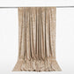 10ft x 12ft Premium Crushed Velvet Backdrop Curtain Beige – Wedding Backdrop Panel & Event Drapery w