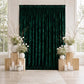 10ft x 12ft Premium Crushed Velvet Backdrop Curtain Hunter Emerald Green – Wedding Backdrop Panel & 