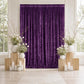 10ft x 12ft Premium Crushed Velvet Backdrop Curtain Purple – Wedding Backdrop Panel & Event Drapery 