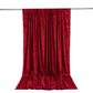 10ft x 12ft Premium Crushed Velvet Backdrop Curtain Red – Wedding Backdrop Panel & Event Drapery wit