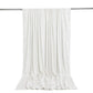 10ft x 12ft Premium Crushed Velvet Backdrop Curtain White – Wedding Backdrop Panel & Event Drapery w