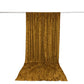 10ft x 14ft Premium Crushed Velvet Backdrop Curtain Gold – Stage Backdrop Panel & Event Drape with R