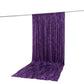 10ft x 14ft Premium Crushed Velvet Backdrop Curtain Purple – Stage Backdrop Panel & Event Drape with