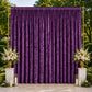 10ft x 14ft Premium Crushed Velvet Backdrop Curtain Purple – Stage Backdrop Panel & Event Drape with