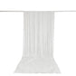 10ft x 14ft Premium Crushed Velvet Backdrop Curtain White – Stage Backdrop Panel & Event Drape with 